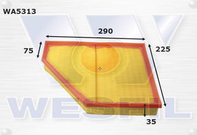 Air Filter Fits BMW WA5313 - Wesfil