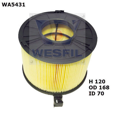 Air Filter A2004 Fits Audi WA5431 - Wesfil | Universal Auto Spares