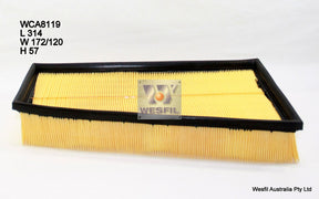 Air Filter A1604 Fits Peugeot WCA8119 - Wesfil