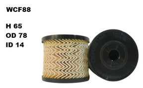 Diesel Fuel Filter R2722P Fits Citroen WCF88 - Wesfil