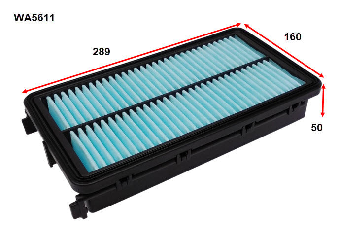 Air Filter Fits Genesis WA5611 - Wesfil | Universal Auto Spares