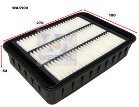 Air Filter A1622 Fits Mitsubishi WA5109 - Wesfil