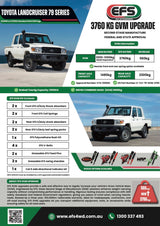 Toyota Landcruiser HZJ79 Series Single & Dual Cab 10/1999 to 07/2012 3760kg GVM Upgrade