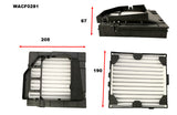 Cabin Filter RCA424M Hino with Filter Assembly WACF0281 - Wesfil | Universal Auto Spares