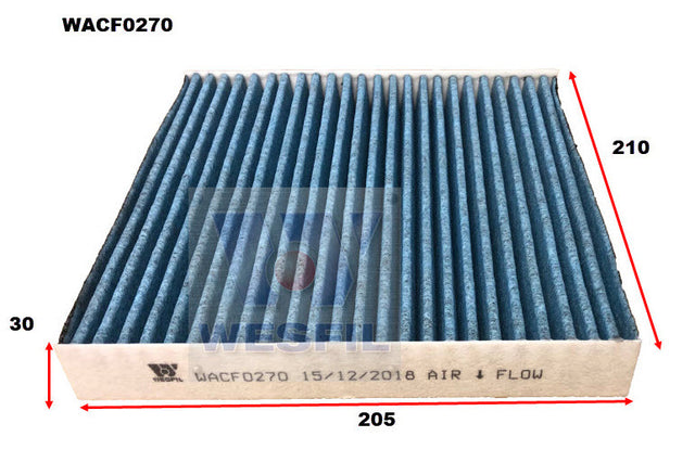 Cabin Filter RCA296C Fits Honda WACF0270 - Wesfil | Universal Auto Spares