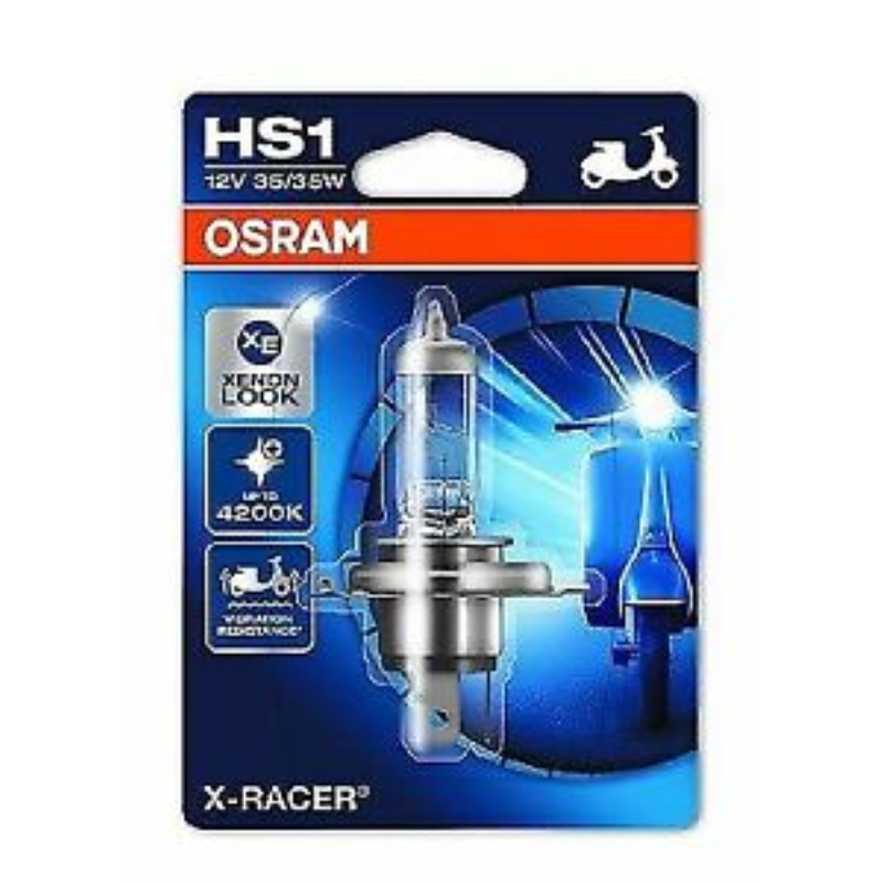 Halogen HS1 12V 35/35W PX43T Racer B/P 64185XR-01B - Osram | Universal Auto Spares