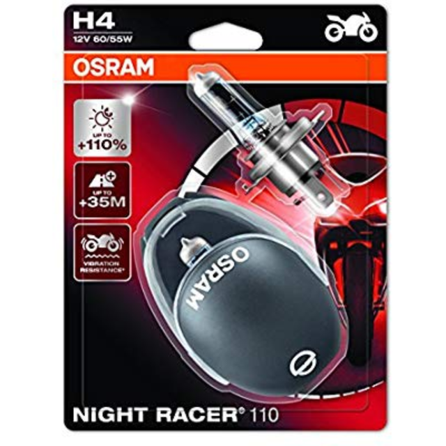 H4 12V 60/55W Night Racer B/P - P43T-38 (1 = 2 Globes) 64193NR1-02B - Osram | Universal Auto Spares