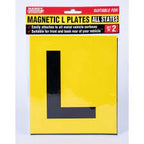 Magnetic L Plate Yellow All States 2 Pieces - Handy Automotive