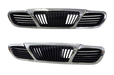 Front Grille (Black) Daewoo Lanos 1999 - 2003 DWLN-GRI-13F - Sterling Parts