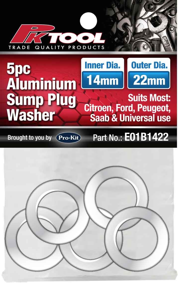 5 Pieces Aluminium Sump Plug Washer - PKTool | Universal Auto Spares