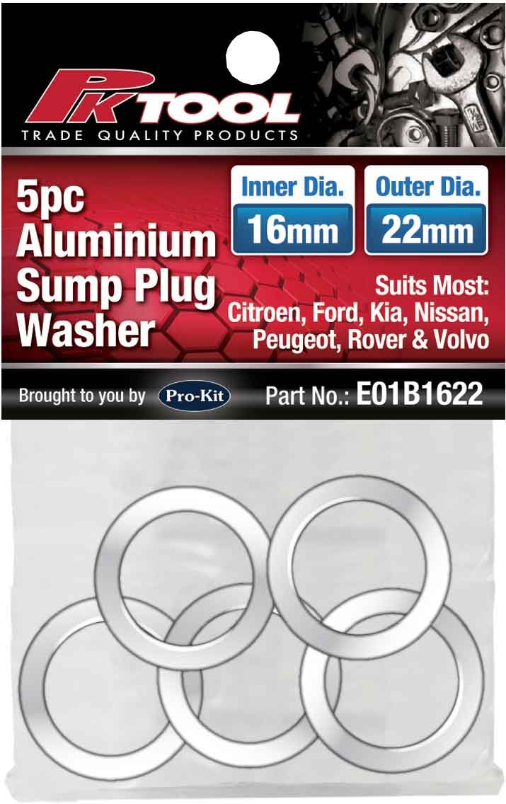 5 Pieces Aluminium Sump Plug Washer - PKTool | Universal Auto Spares