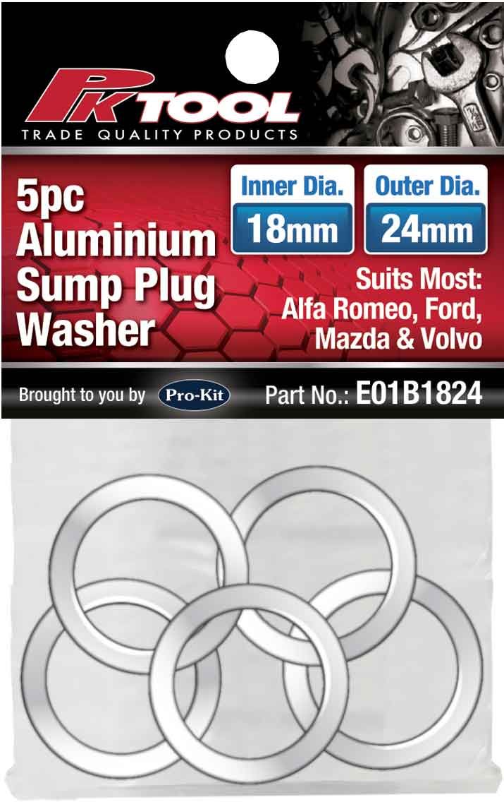 5 Pieces Aluminium Sump Plug Washer - PKTool | Universal Auto Spares