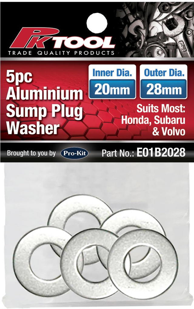 5 Pieces Aluminium Sump Plug Washer - PKTool | Universal Auto Spares