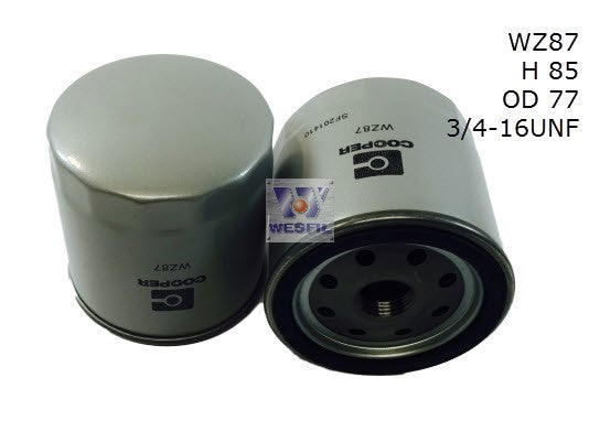 Oil Filter Z87 Lister WZ87 - Cooper