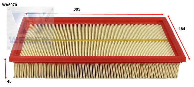 Air Filter A1661 Fits Jaguar WA5070 - Wesfil | Universal Auto Spares