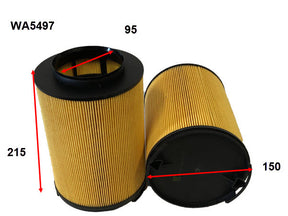 Air Filter Fits Hummer WA5497 - Wesfil