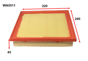 Air Filter A1975 Fits Toyota WA5511 - Wesfil