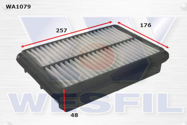 Air Filter A1454 Fits Hyundai WA1079 - Wesfil | Universal Auto Spares