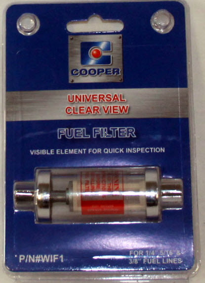 Universal In-Line Fuel Filter W/- Replaceable Element WIF1 - Cooper