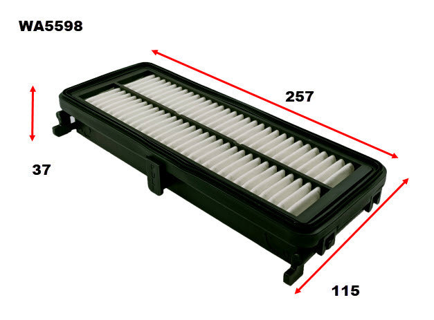 Air Filter Fits Kia WA5598 - Wesfil | Universal Auto Spares