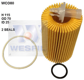 Oil Filter R2651P Toyota WCO80 - Cooper