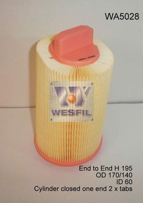 Air Filter A1602 Fits Mercedes WA5028 - Wesfil