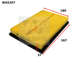 Air Filter A1849 Fits Toyota/Lexus WA5297 - Wesfil