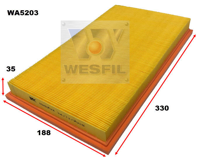 Air Filter Fits Mercedes WA5203 - Wesfil | Universal Auto Spares