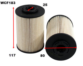 Diesel Fuel Filter Fits Citroen/ Peugeot WCF183 - Wesfil