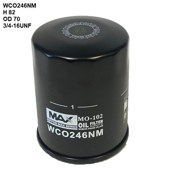 Oil Filter Z1200 Fits Lexus/Toyota WCO246NM - Wesfil