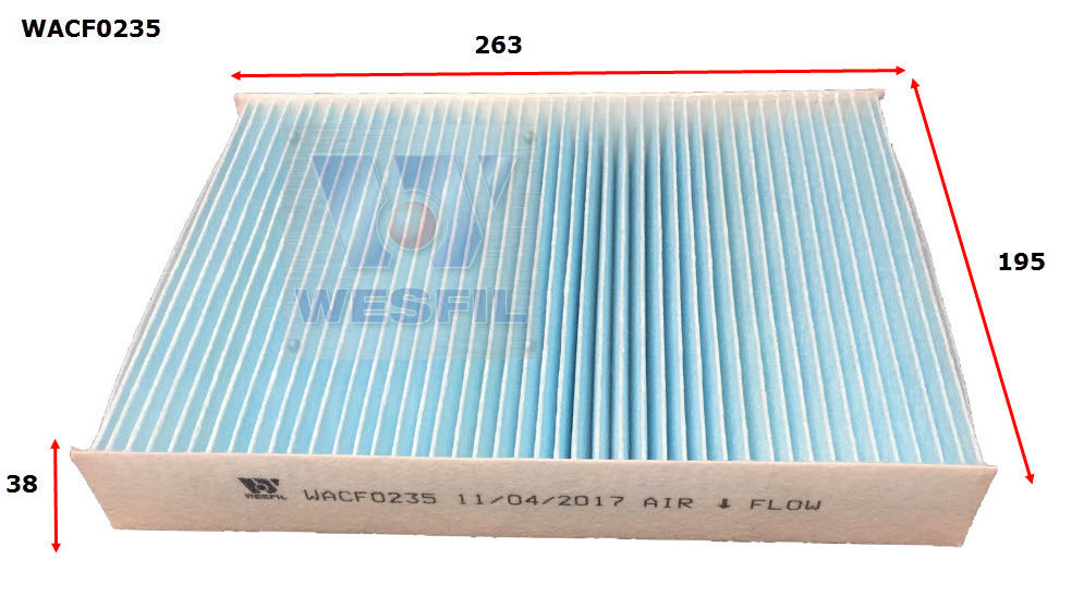 Cabin Filter RCA385P Fits Renault WACF0235 - Wesfil | Universal Auto Spares