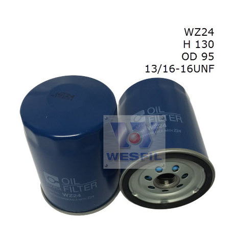 Oil Filter Z24 Fits Holden/Chevrolet WZ24 - Wesfil | Universal Auto Spares