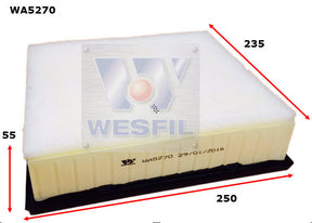 Air Filter A1828 Fits Isuzu WA5270 - Wesfil