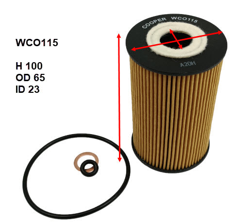 Oil Filter R2695P Hyundai WCO115 - Cooper