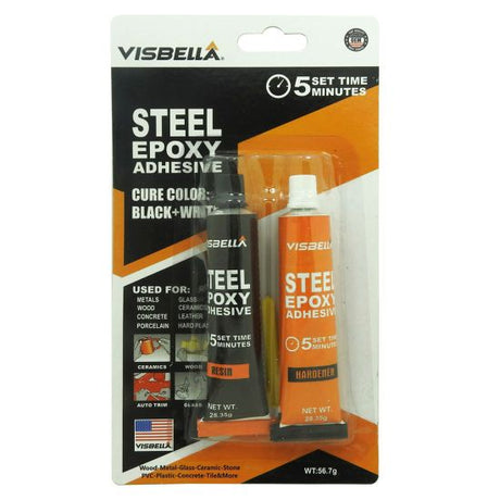 Steel Epoxy Adhesive 40ml Resin & Hardener - Visbella | Universal Auto Spares