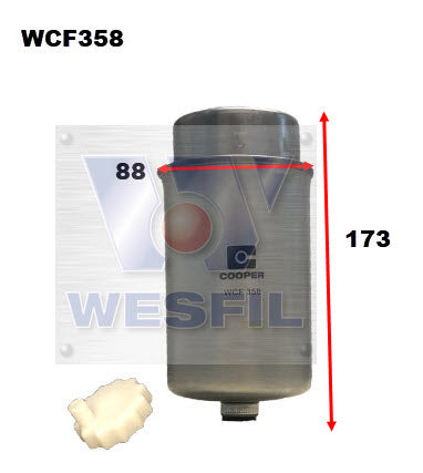 Diesel Fuel Filter Landrover WCF358 - Cooper