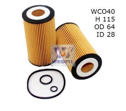 Oil Filter Fits Mercedes WCO40 - Wesfil | Universal Auto Spares