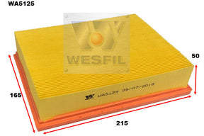 Air Filter A1674 Fits Mercedes WA5125 - Wesfil