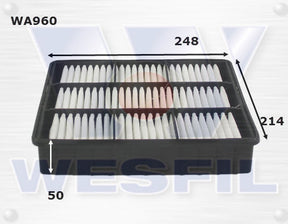 Air Filter A1359 Fits Mitsubishi WA960 - Wesfil