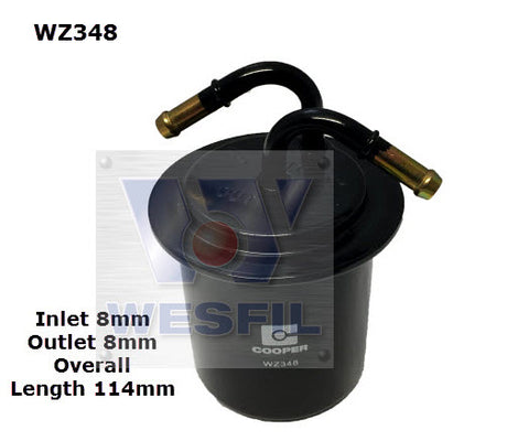 EFI Fuel Filter Z348 Subaru WZ348 - Cooper