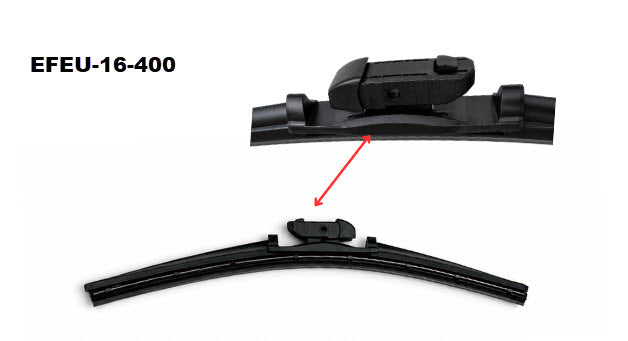 'Ultimate' Beam Blade (400mm) Exact Fit EFEU-16-400 - Exelwipe