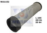 Air Filter HDA5909 Fits TCM/Hitachi Inner Filter For WA1028 WA1152 - Wesfil
