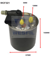 Diesel Fuel Filter Z1042 Mercedes WCF321 - Cooper - Cooper