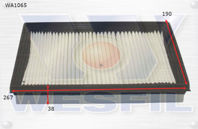 Air Filter A1425 Fits Kia WA1065 - Wesfil