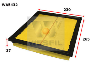 Air Filter A1898 Fits Lexus WA5432 - Wesfil