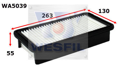 Air Filter A1587 Fits Kia WA5039 - Wesfil | Universal Auto Spares