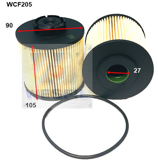 Diesel Fuel Filter R2732P Fits Mercedes WCF205 - Wesfil | Universal Auto Spares