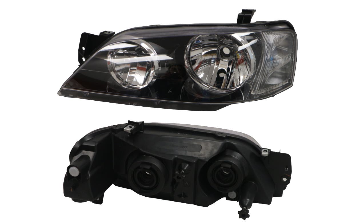 Headlight (LHS, Black, Halogen H4/H7, Manual Adjust) Ford Falcon BA/BF 2002 - 2006 FDFC - HEL - 66L - Sterling Parts - Headlight Assemblies - Sterling Parts