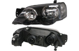 Headlight (LHS, Black Halogen H4/H7, Manual Adjust) Ford Falcon BA/BF 2002 - 2008 FDFC - HEL - 68L - Sterling Parts - Headlight Assemblies - Sterling Parts