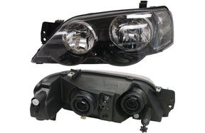 Headlight (LHS, Black Halogen H4/H7, Manual Adjust) Ford Falcon BA/BF 2002 - 2008 FDFC - HEL - 68L - Sterling Parts - Headlight Assemblies - Sterling Parts